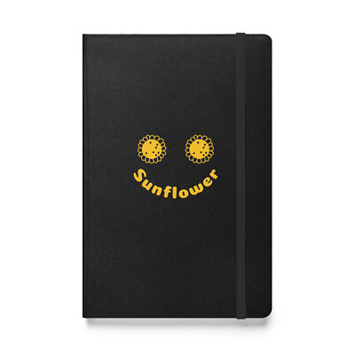 Sunflower Design Hardcover bound notebook