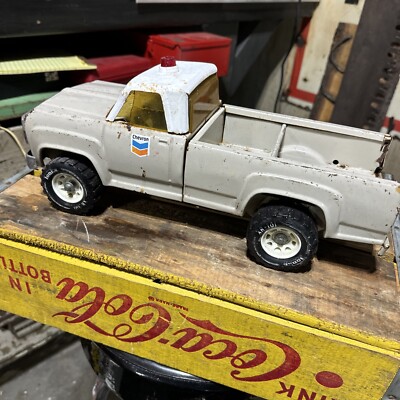 Vintage Tonka Chevron Service Dodge Pickup Truck Pressed Steel