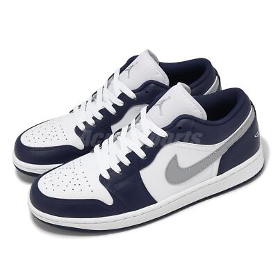 Nike Air Jordan 1 Low AJ1 Midnight Navy Men Casual Shoes Sneakers 553558-141