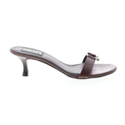 

Diesel SA-Peggye Y02843-P4370-H0180 Женские коричневые туфли-лодочки без шнуровки на каблуке, Коричневый, Diesel SA-Peggye