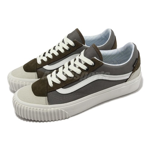 Vans Old Skool Gore-Tex Olive Grey White Мужские унисекс Повседневный образ жизни VN0A4V9WOLV