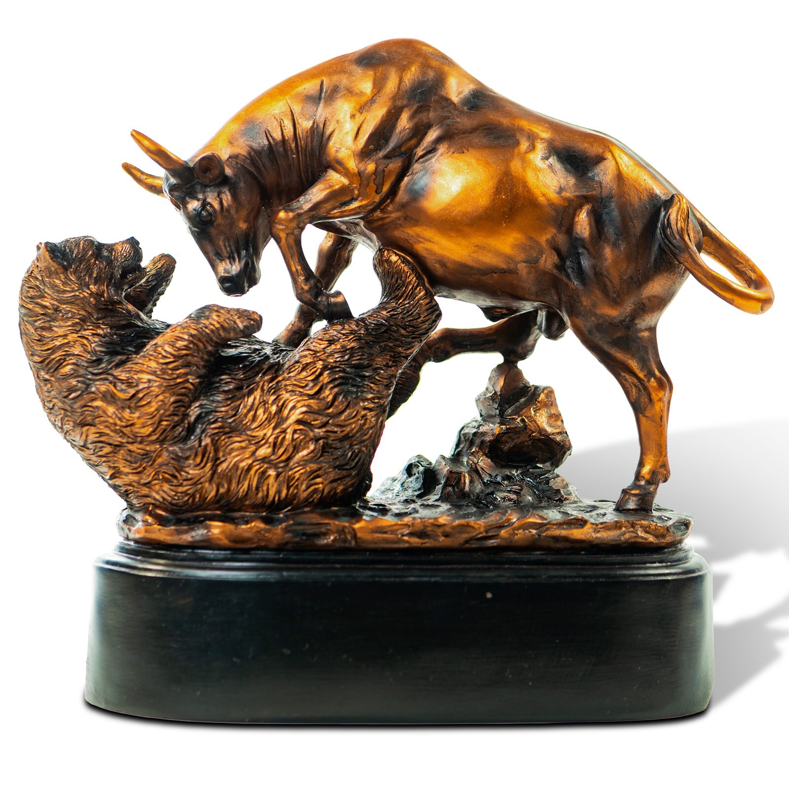 Bull and Bear Statue, Wall Street Bull Statue, Stock Market Gifts for Men, Gifts
