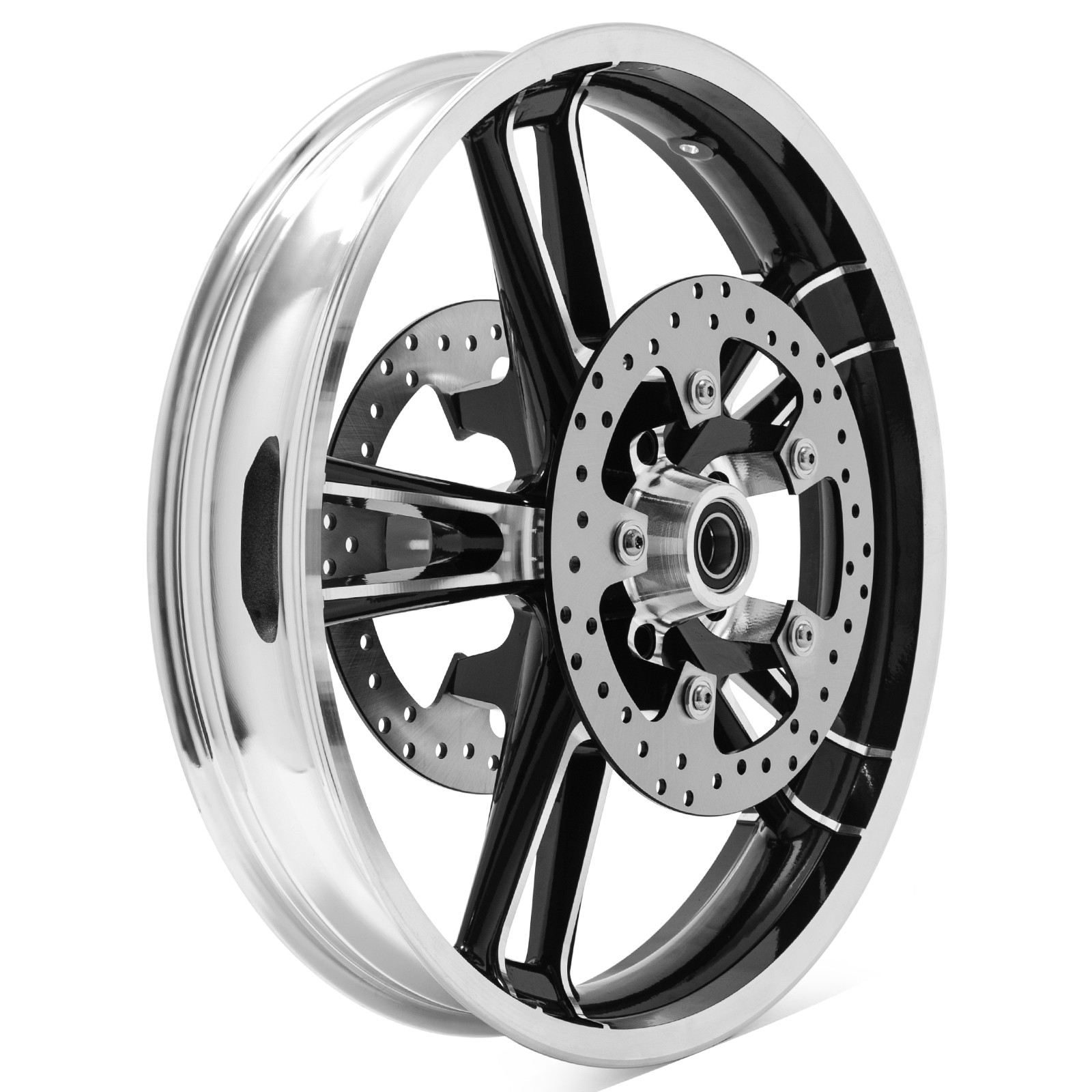 21x3.5 Enforcer Front Wheel Rim Rotors for Harley Road Glide Road