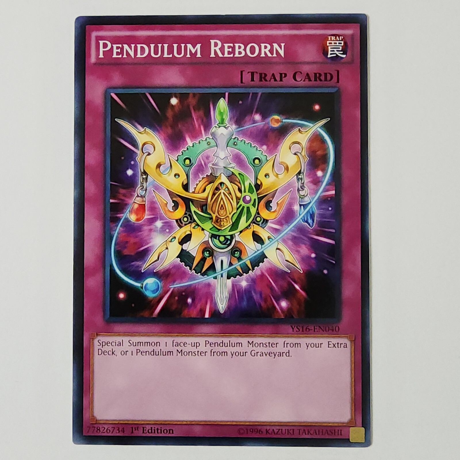Yu-Gi-Oh! Karte „Pendulum Reborn“ (YS16-EN040) – Common, 1st Edition, Aus Starter Deck: Yuya