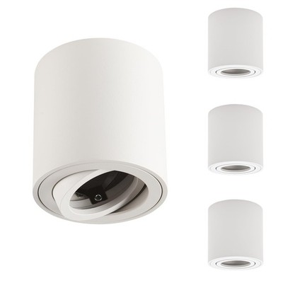 Gleonlux Faretto da Soffitto Orientabile Bianco 4 Pcs,LED Faretti da Soffitto 23