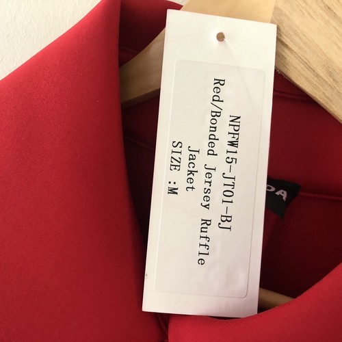 Pre-owned Urban Outfitters Nicopanda Ruffle Jacket (m) Red - Brand With Tags (sold Out) Msrp $800