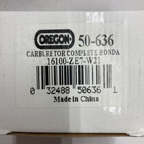 50-636 Oregon Honda Carburetor 16100-ZE7-W21 GXV160 16100