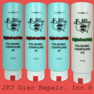 Three #1Blue & One #2 White 12oz JFJ Easy Pro Single Double Advanced Compound 