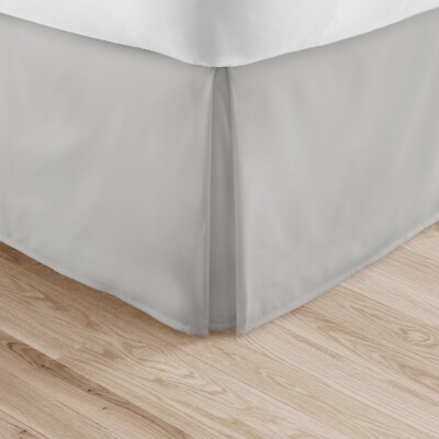 Kaycie Gray Hotel Collection Luxury Hotel Quality Bed Skirt Dust Ruffle
