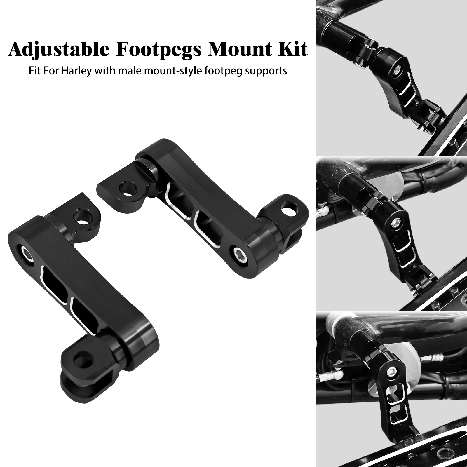 Custom Foot Controls Switchblade Male Mount Foot Pegs For Harley ...
