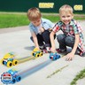 2-5 Years Old Boys Dinosaur Toy, Push and Pull Friction Dinosaur Monster Truck, Suitable for Preschoolers, Birthday, Easter, Halloween Party Gift(Yellow)