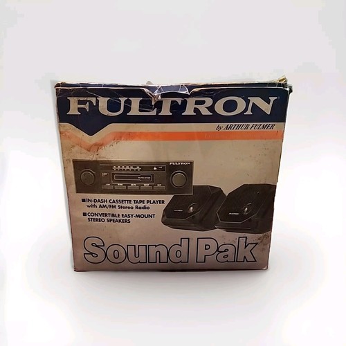 80s Vintage Fultron Sound Pak In-dash Cassette Player AM FM