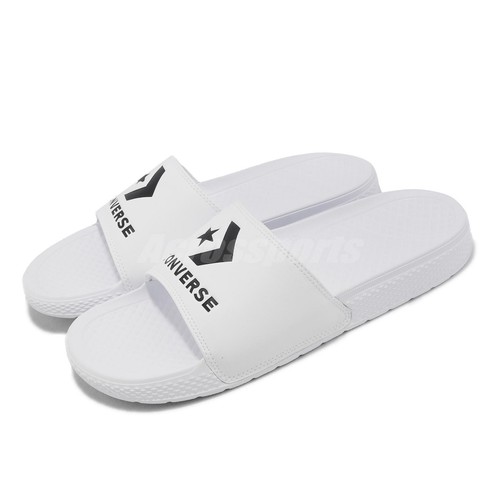 

Converse All Star Slide Белые Черные Мужские Унисекс Слипоны Сандалии Тапочки 171215C, Белый, All Star Slide