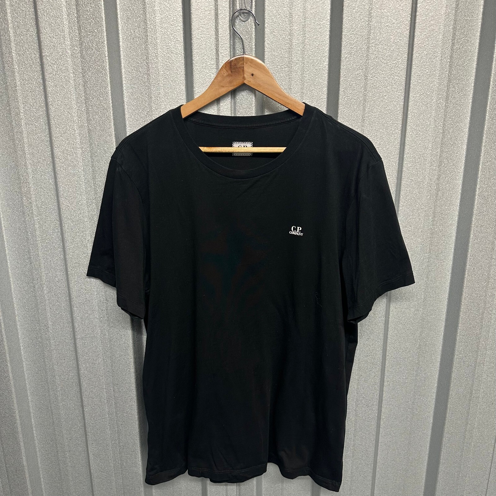 ★C.P. Company★ Logo Short Sleeve T-Shirt Black 12CMTS048A0 C.P. Company Short Sleeve Small Logo T-Shirt Black at