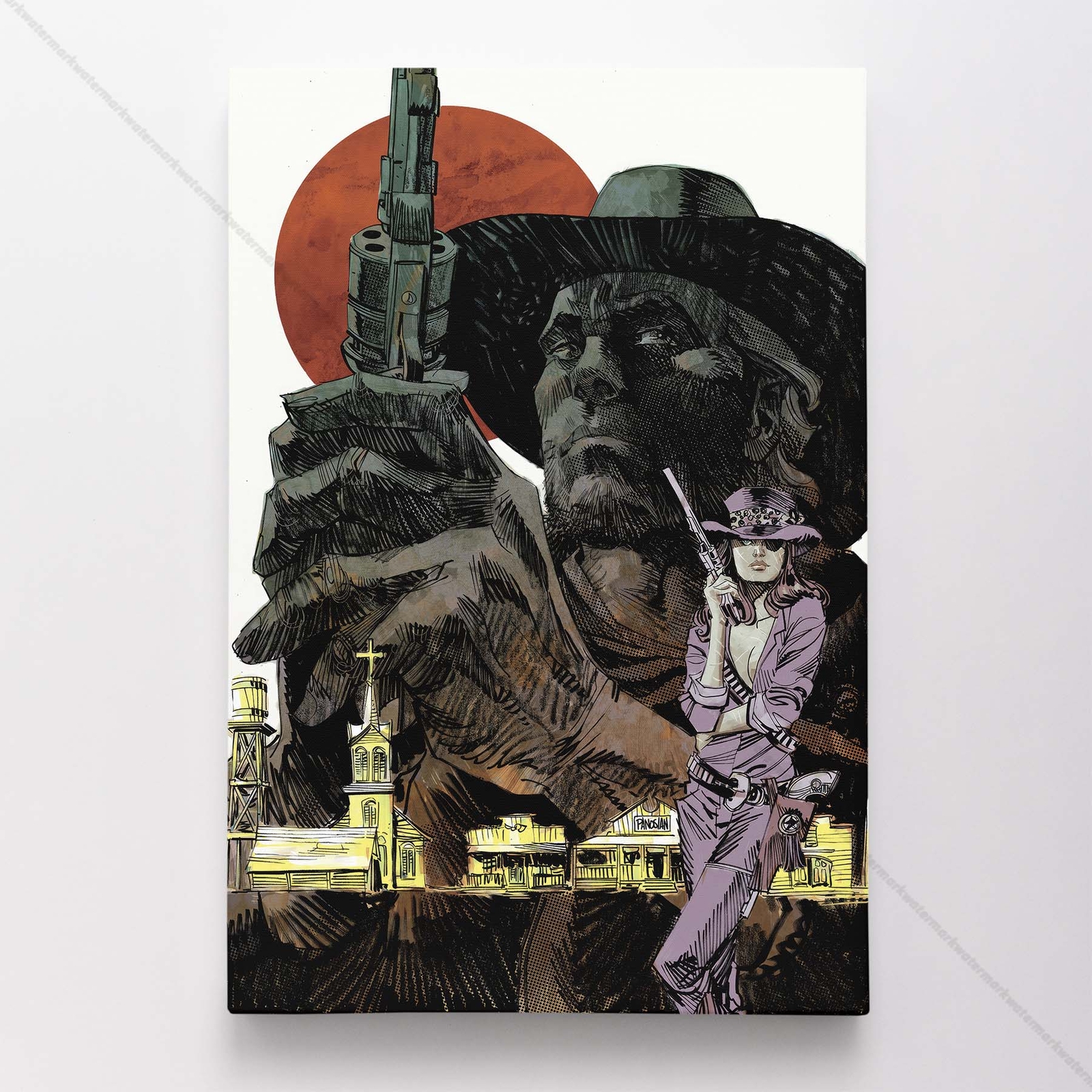 All-Star Western Poster Canvas DC Comic Book Cover Art Print #4752