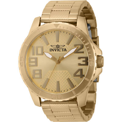 Invicta Men's Watch Speedway Quartz Yellow Gold Stainless Steel Bracelet 46306