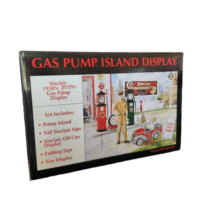 Sinclair Gas Pump Island Display 1930s Tokheim Resin 1:12 Crown Premiums