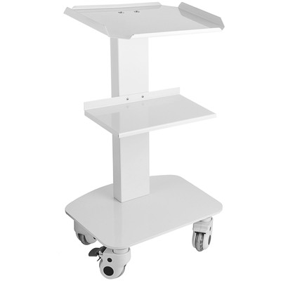 VEVOR 3 Trays Utility Cart 3-Layer Trolley Heavy Duty Lab Dental Rolling Utility