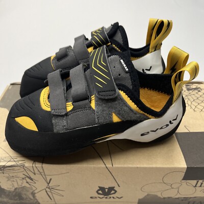 Evolv Shaman Climbing Shoes, New, Gold/Grey, Size US M-6 W-7  EU- 38