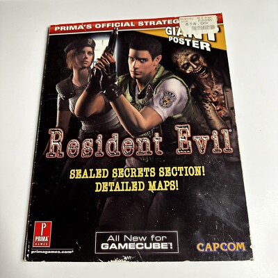 Resident Evil : Prima's Official Strategy Guide for GameCube! No Poster! RARE!