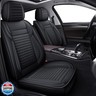 LINGVIDO Car Seat Covers, Breathable and Waterproof Faux Leather Automotive Seat Covers for Cars SUV Pick-up Truck Sedan,Universal Anti-Slip Driver Seat Cover with Backrest (Full Set, Black)