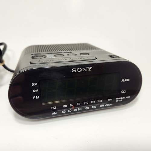 Sony Dream Machine AM/FM Alarm Clock Radio Model ICFC218 Black Testedの