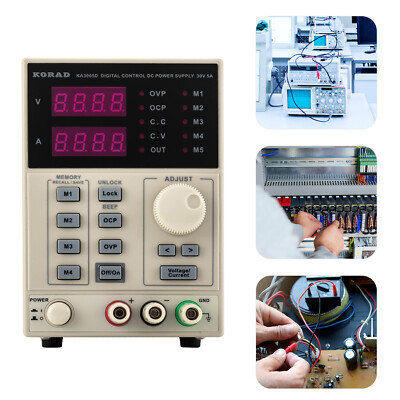 30V 5A Adjustable DC Power Supply 300W Precision Variable 4 Digital Lab KA3005D