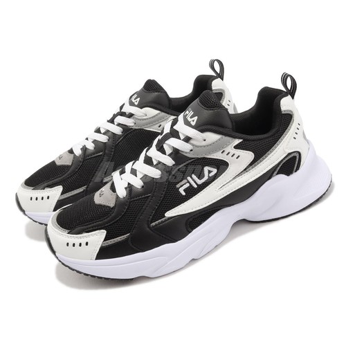 Fila Pinball Black Ivory White Мужчины Повседневный образ жизни Коренастый папа Обувь Кроссовки