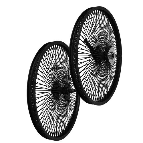 OG LOWRIDER 20" 144 SPOKE DAYTON FRONT OR COASTER STEEL WHEEL 3/8" AXLE BLACK