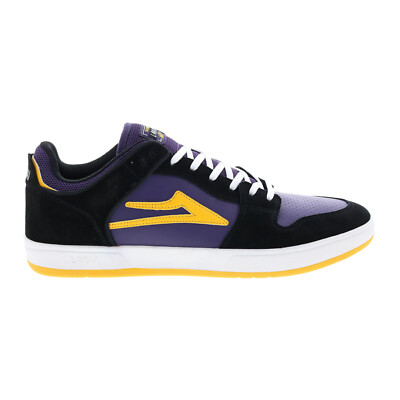 

Lakai Telford Low MS4210262B00 Мужские Черные Фиолетовые Замшевые Кроссовки Скейтборд Обувь, Черный, Lakai Telford Low