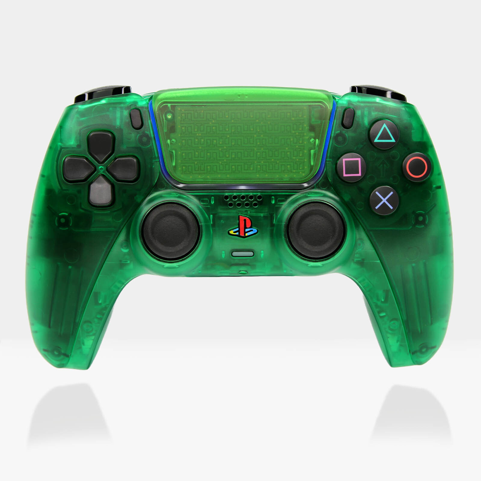 PS2 Emerald Killscreen Clear Green Retro PS5 Sony DualSense 