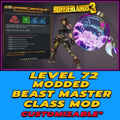 All Platforms Borderlands 3 Modded Blast Master Class Mod Ultimate Roll Lvl 72
