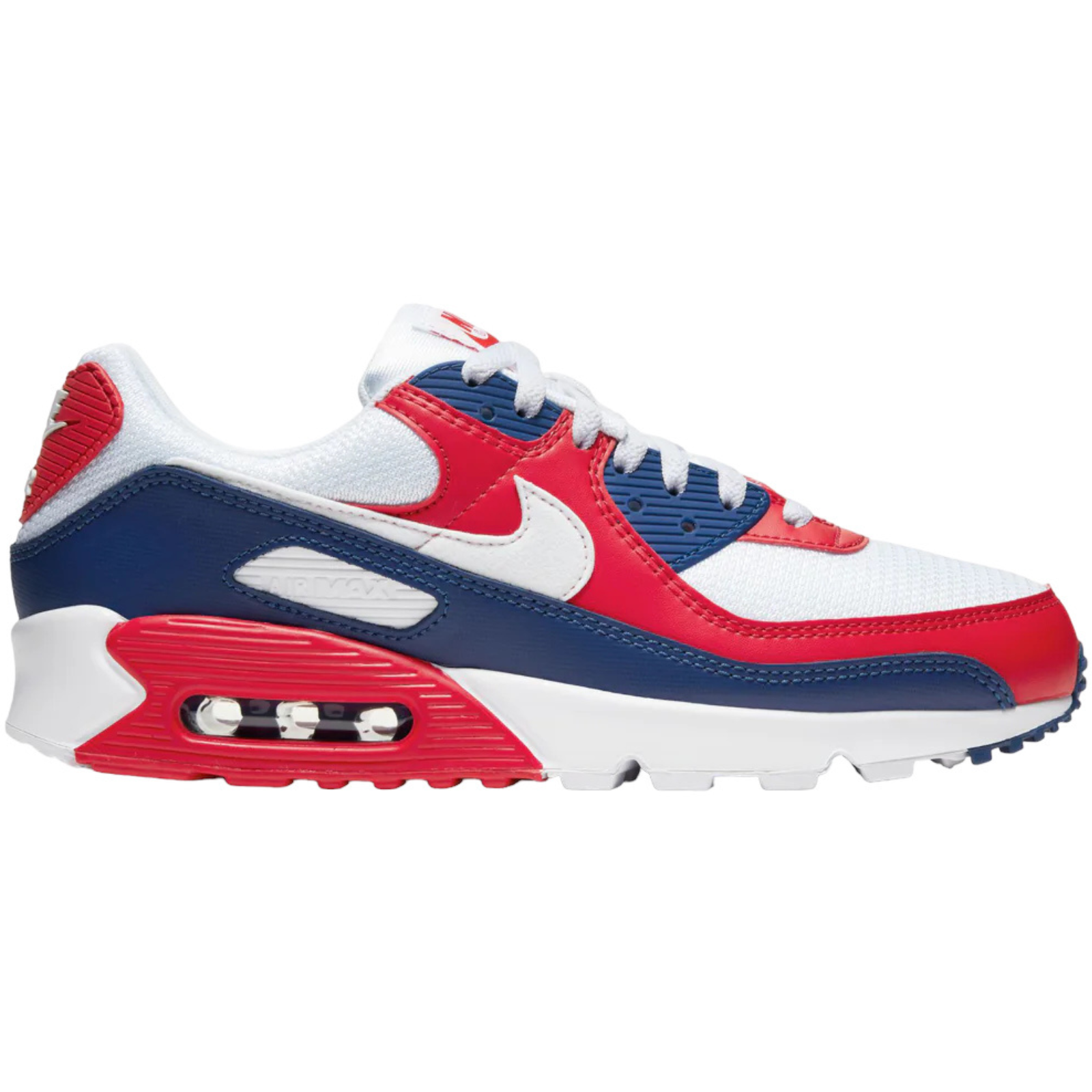 НОВЫЕ мужские кроссовки Nike AIR MAX 90, белые, Белый Обсидианово-красный, Американские размеры 7-14 - CW5456-100