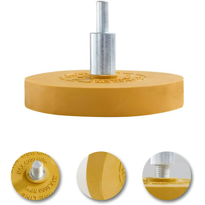 Car Decal Remover Rubber Eraser Wheel Tool for Drill Adhesive Pinstripe Sticker