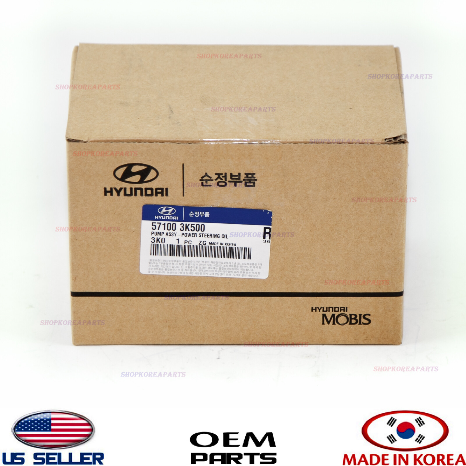 Genuine Power Steering Oil Pump OEM Hyundai Sonata 3.3L 2006-2010 571003K500