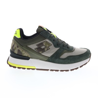 Lotto Tokyo Ginza Camo LOS22M217863 Мужские Зеленые Замшевые Кроссовки Lifestyle