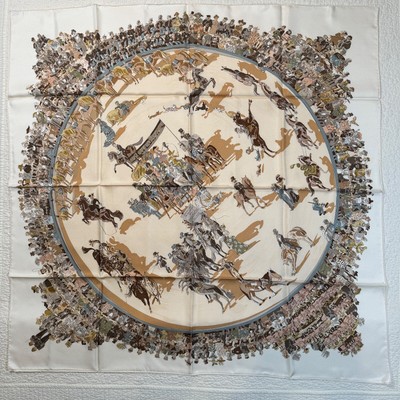 Hermes Silk Scarf 90cm, Cirque Molier - Dumas