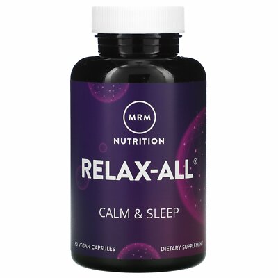 MRM Relax-All с Venetron, 60 веганских капсул, без яиц, без рыбы, без глютена,