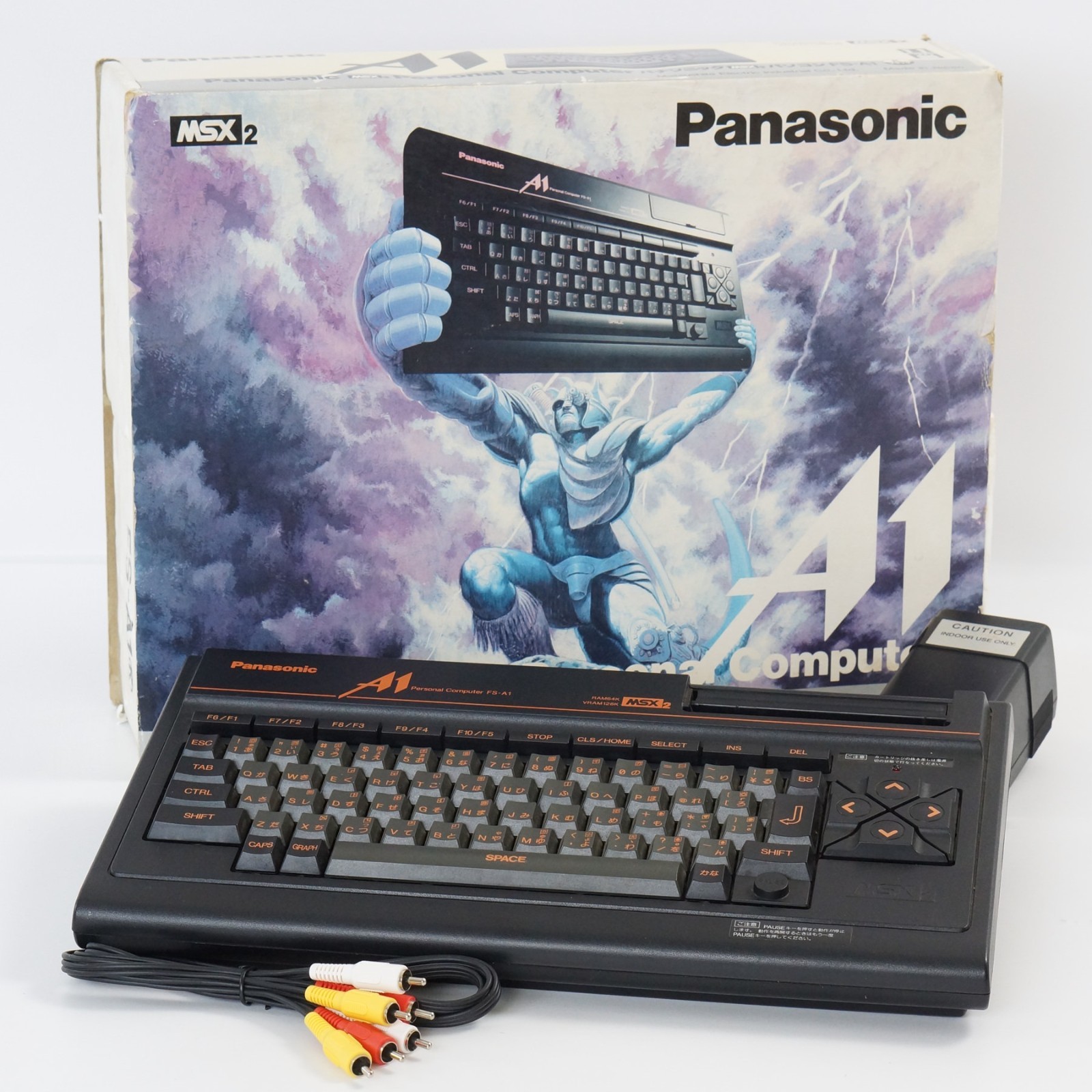 【箱付】Panasonic　MSX2　FS-A1　MK2　RAM64K MSX 2 MSX2 Panasonic FS-A1 Personal Computer Boxed Tested