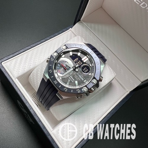 Pre-owned Casio Edifice Ecb-10at-1a Mobile Link Scuderia Alphatauri Limited