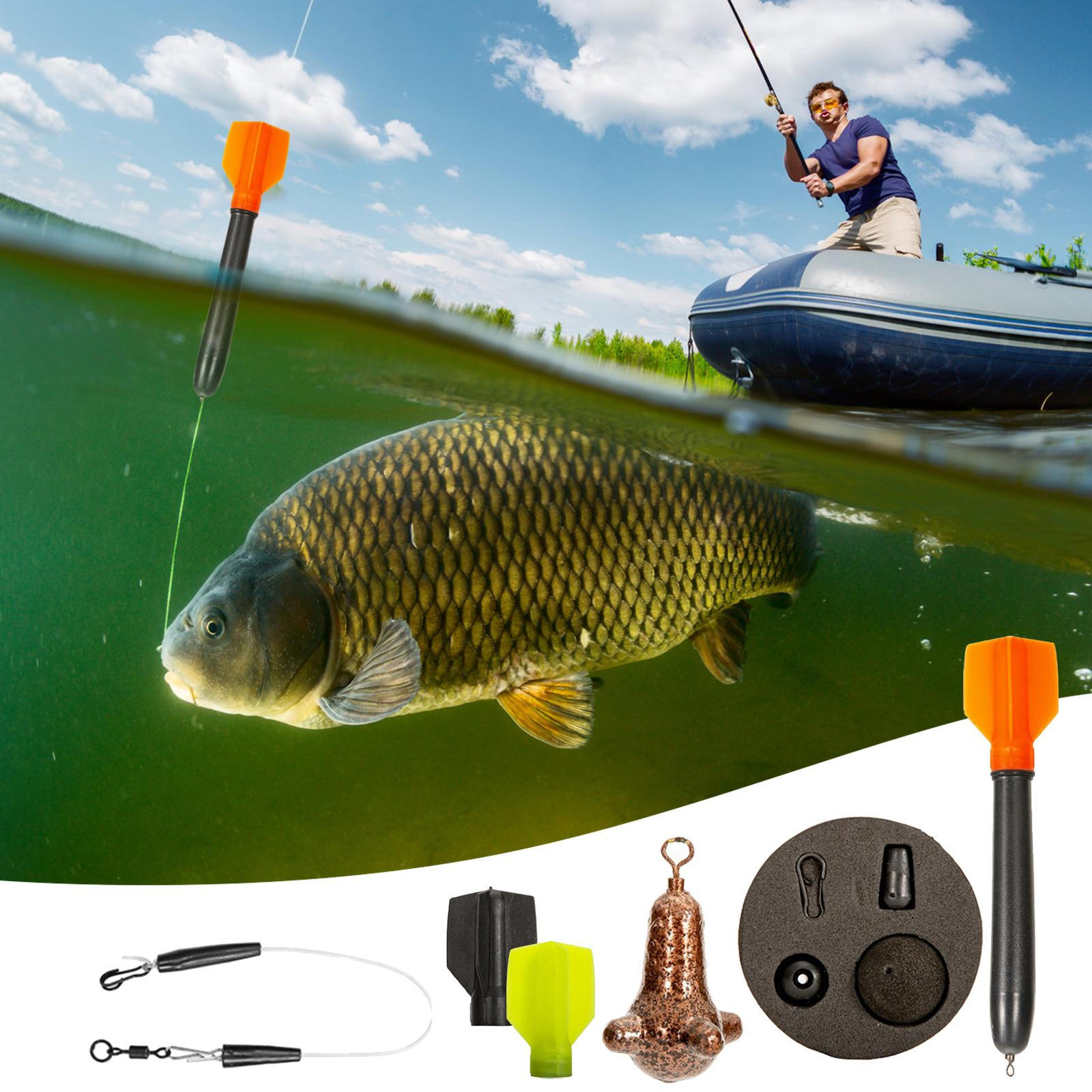 10 Piece 56g 2oz Carp Fishing Marker Float Set