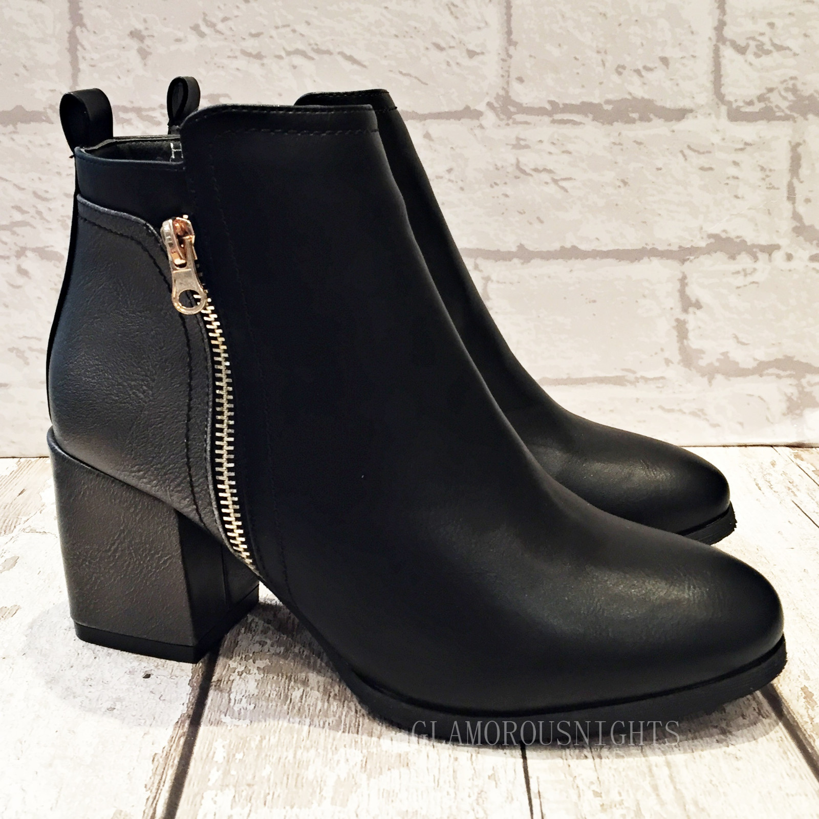 ankle length black boots