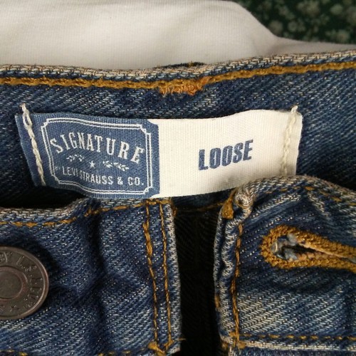 BOYS JEANS LEVIS Signature Loose Fit Sz 12 Reg Med Wash *Adjustable waist*