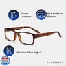 Readerest Blue Light Blocking Glasses – Computer Eyewear, UV Protection, Eye Strain and Glare Reduction, Lightweight Frame
