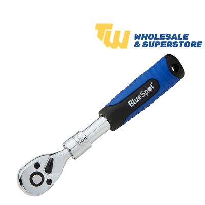 Extendable Socket Telescopic Handle Ratchet 1/4'' Drive Quick Release 72 Teeth