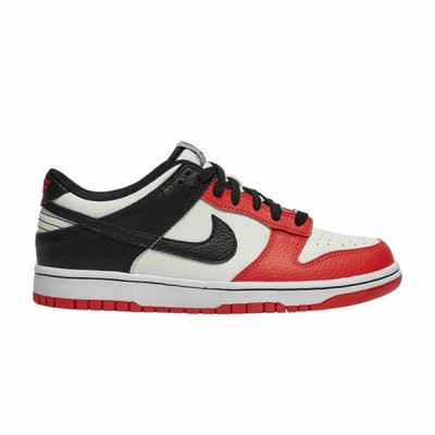 Кроссовки Nike Dunk Low Sail для больших детей/Черный-Черный-Красный Чили (DO6288 100)