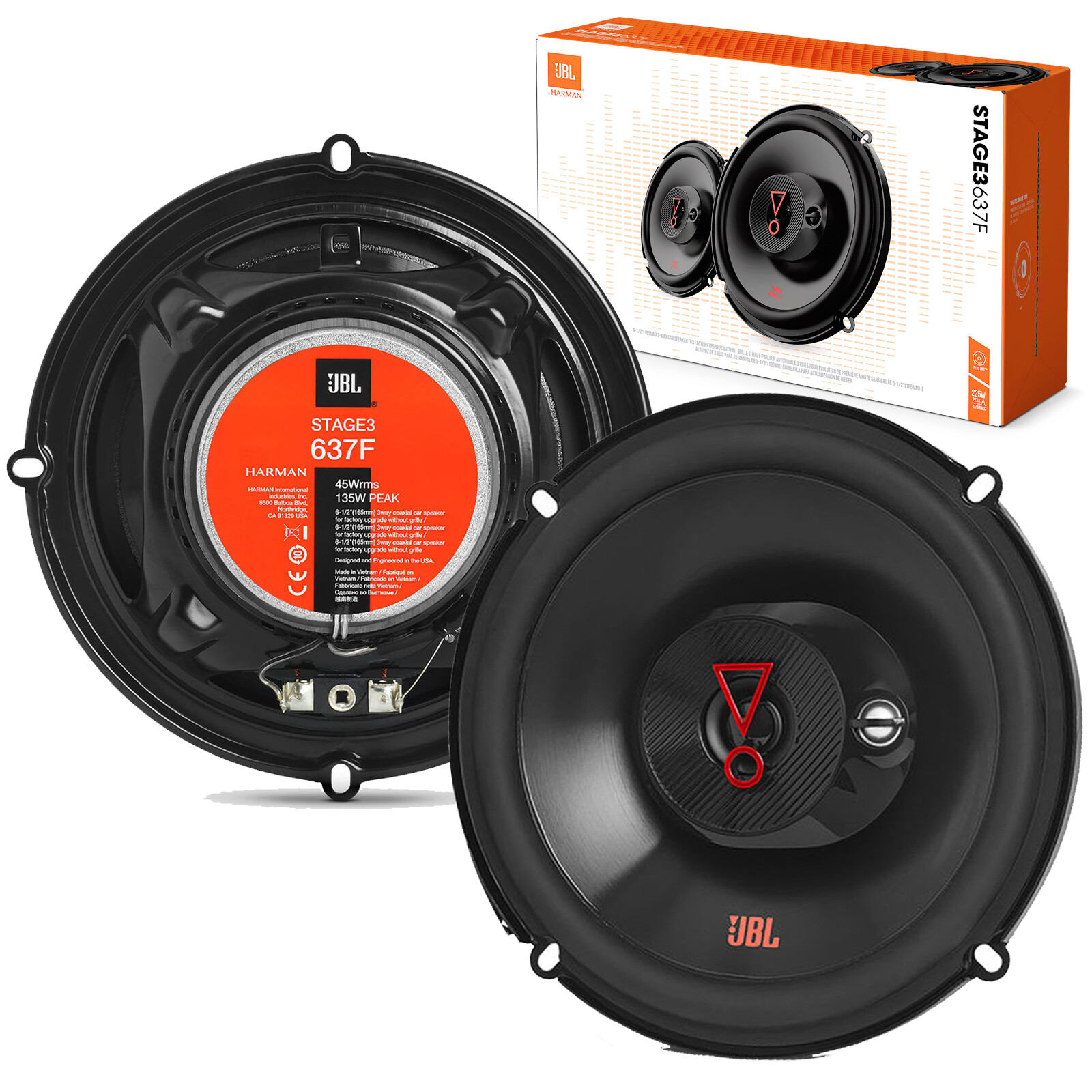 WAY 225W COAXIAL SPEAKERS 
