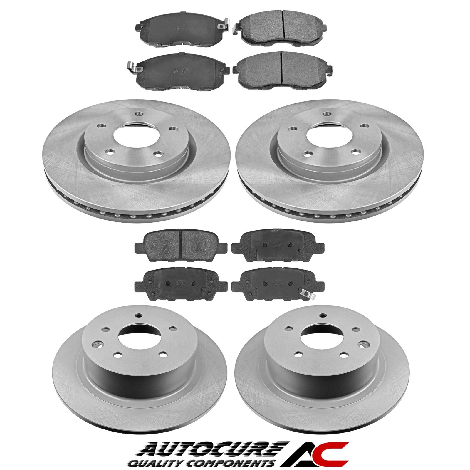 FOR NISSAN JUKE 1.5 DCI MK1 2010-2014 FRONT & REAR BRAKE DISCS & PADS