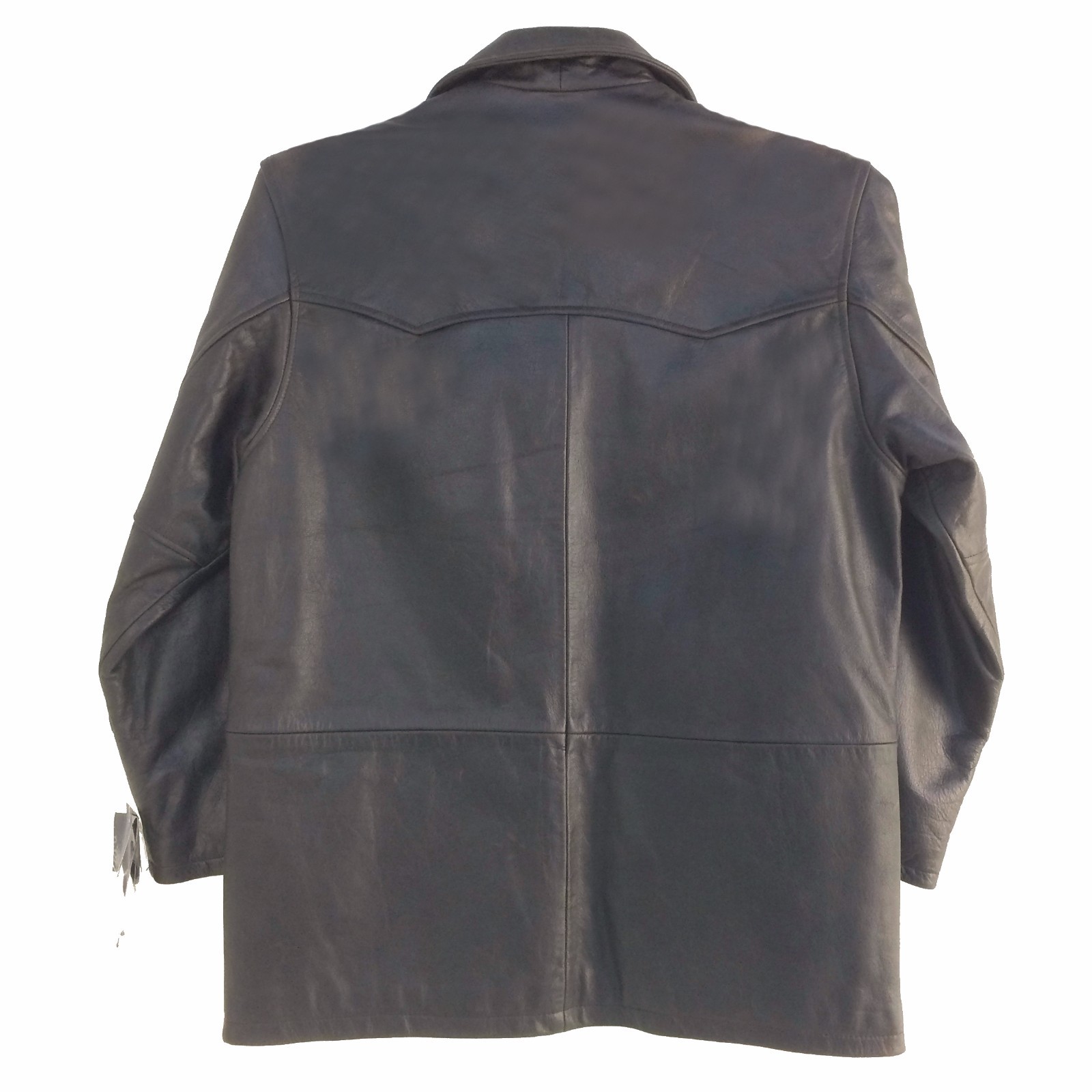 Pre-owned Anjum Garlic , Vintage, Men's, 3 Buttons Genuine Leather Jacket / Coat 3/4 Length In Brown