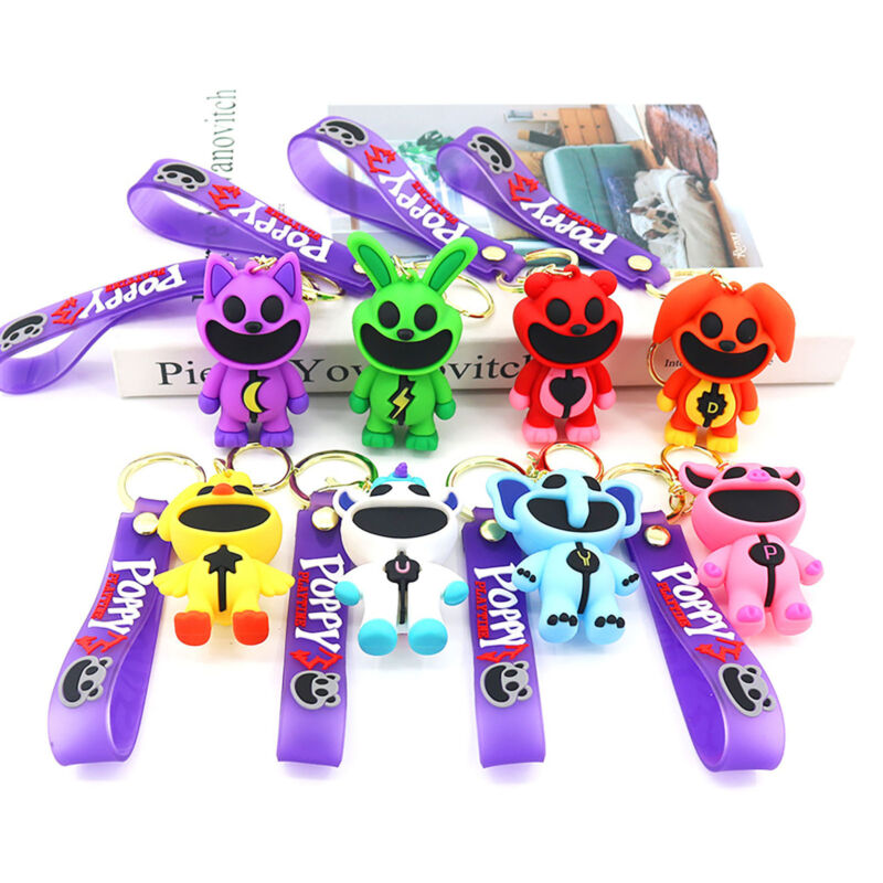 2024 Smiling Critters Figure Keychain Collection Catnap Hopscotch Toys Gift New